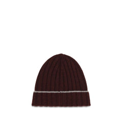 Brunello Cucinelli Bordeaux Cashmere Beanie