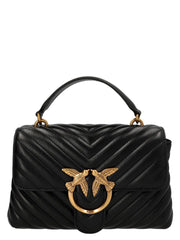 PINKO Black Lambskin Handbag