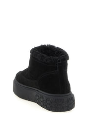PINKO Black Polyester Ankle Boots