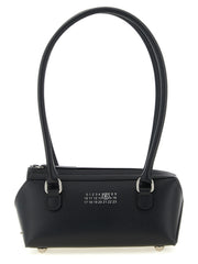 MM6 Maison Margiela Black Cowhide Shoulder Bag