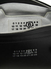 MM6 Maison Margiela Black Cowhide Shoulder Bag