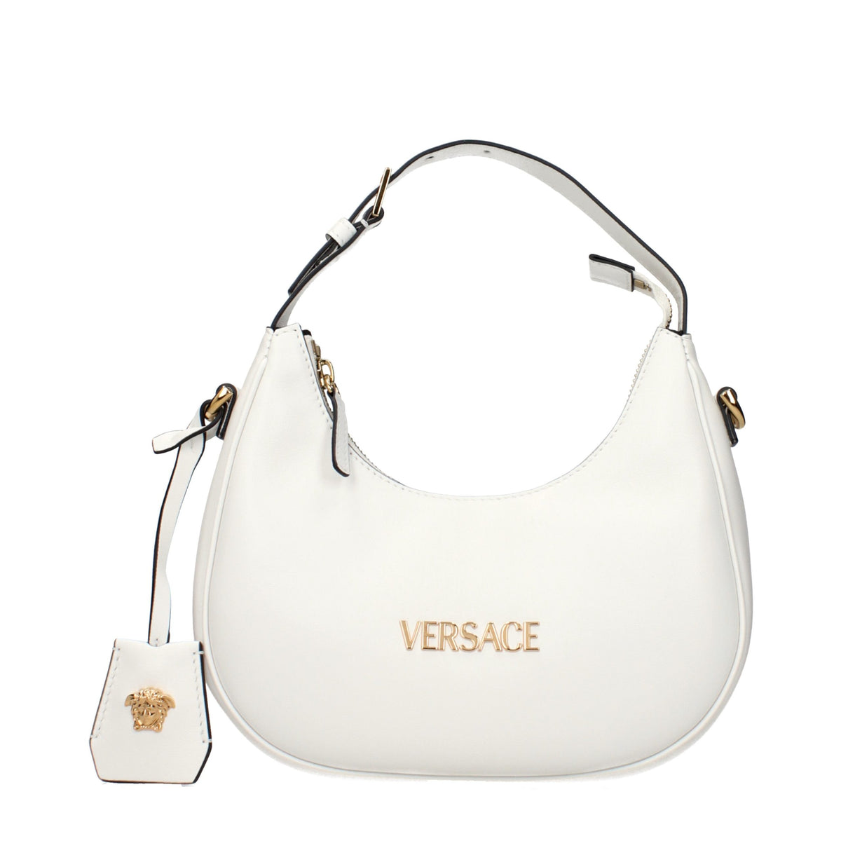 Versace White Leather Handbag