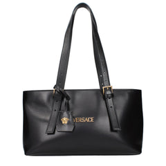 Versace Black Leather Shoulder Bag