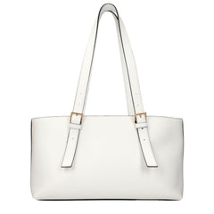 Versace White Leather Shoulder Bag