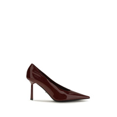 Prada Bordeaux Goatskin High Heel Pumps