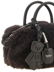 Max Mara Brown Alpaca Leather Handbag