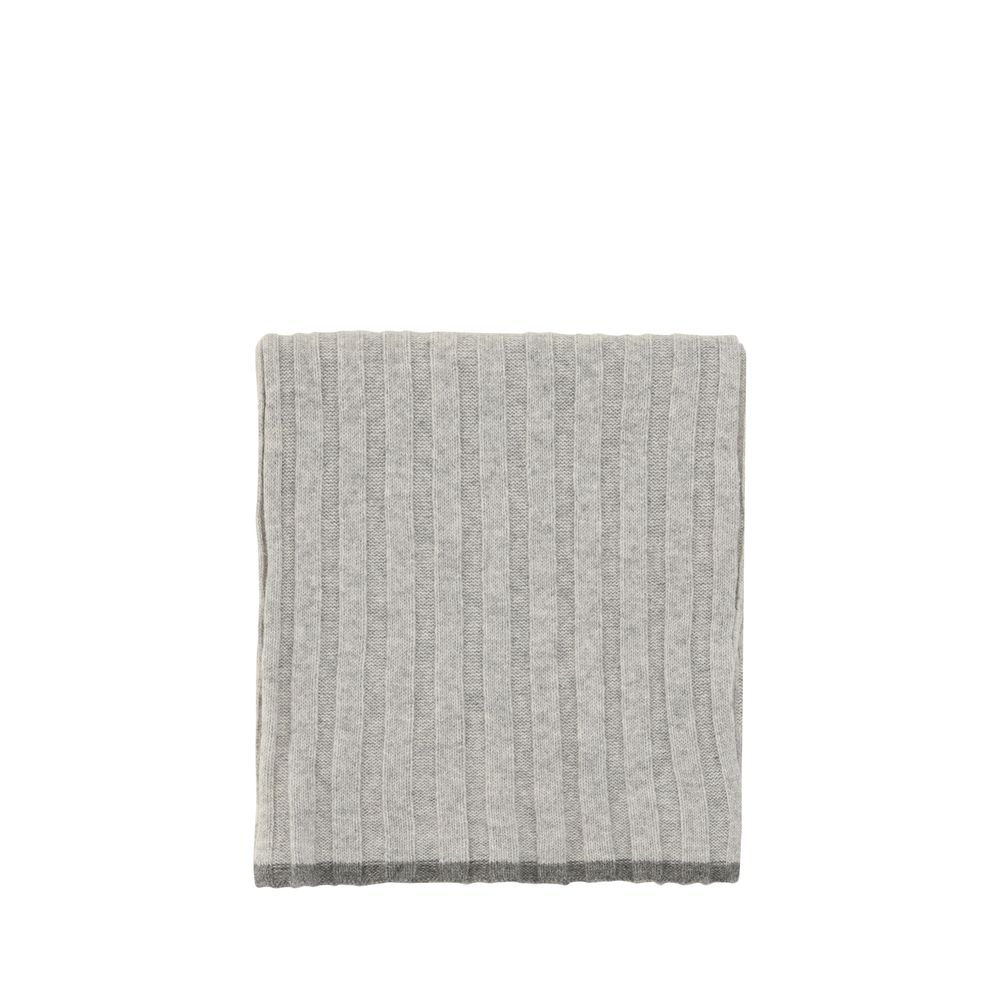 Brunello Cucinelli Gray Cashmere Scarf