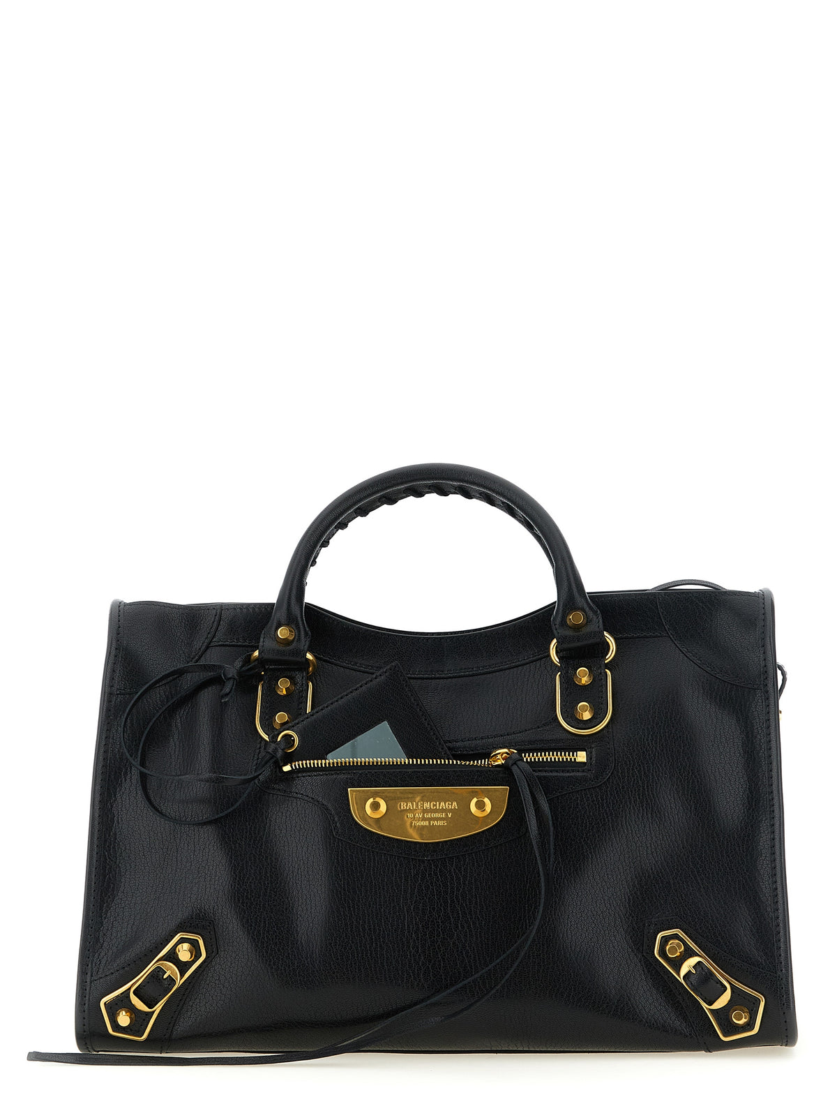 Balenciaga Black Goatskin Handbag