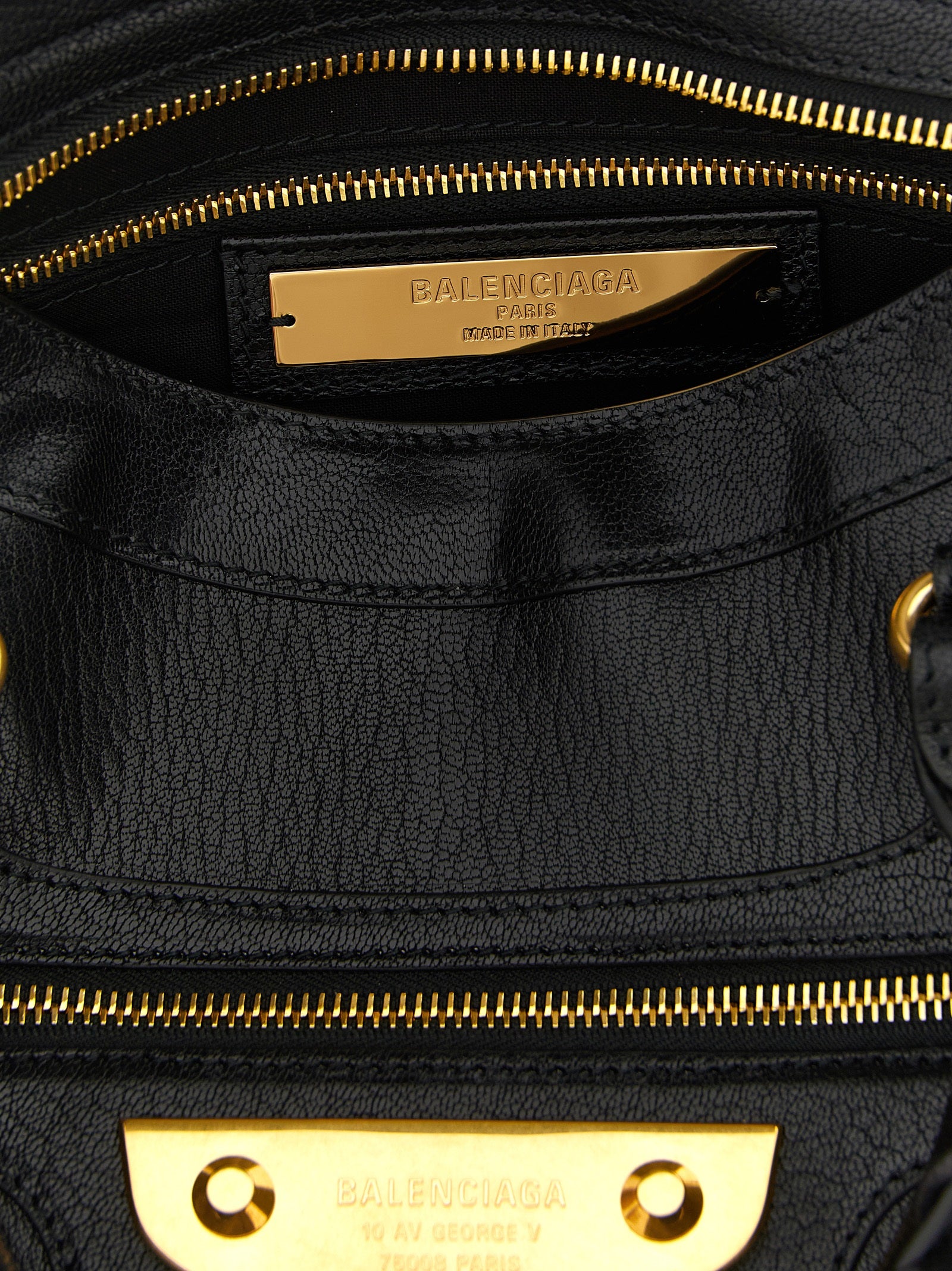 Balenciaga Black Goatskin Handbag