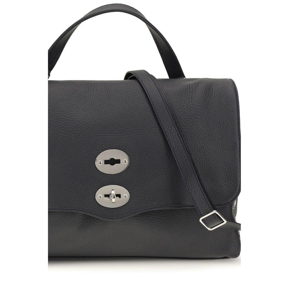 Zanellato Blue Calf Leather Bos Taurus Handbag