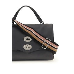 Zanellato Blue Calf Leather Bos Taurus Handbag