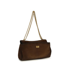 Balenciaga Brown Suede Leather Shoulder Bag