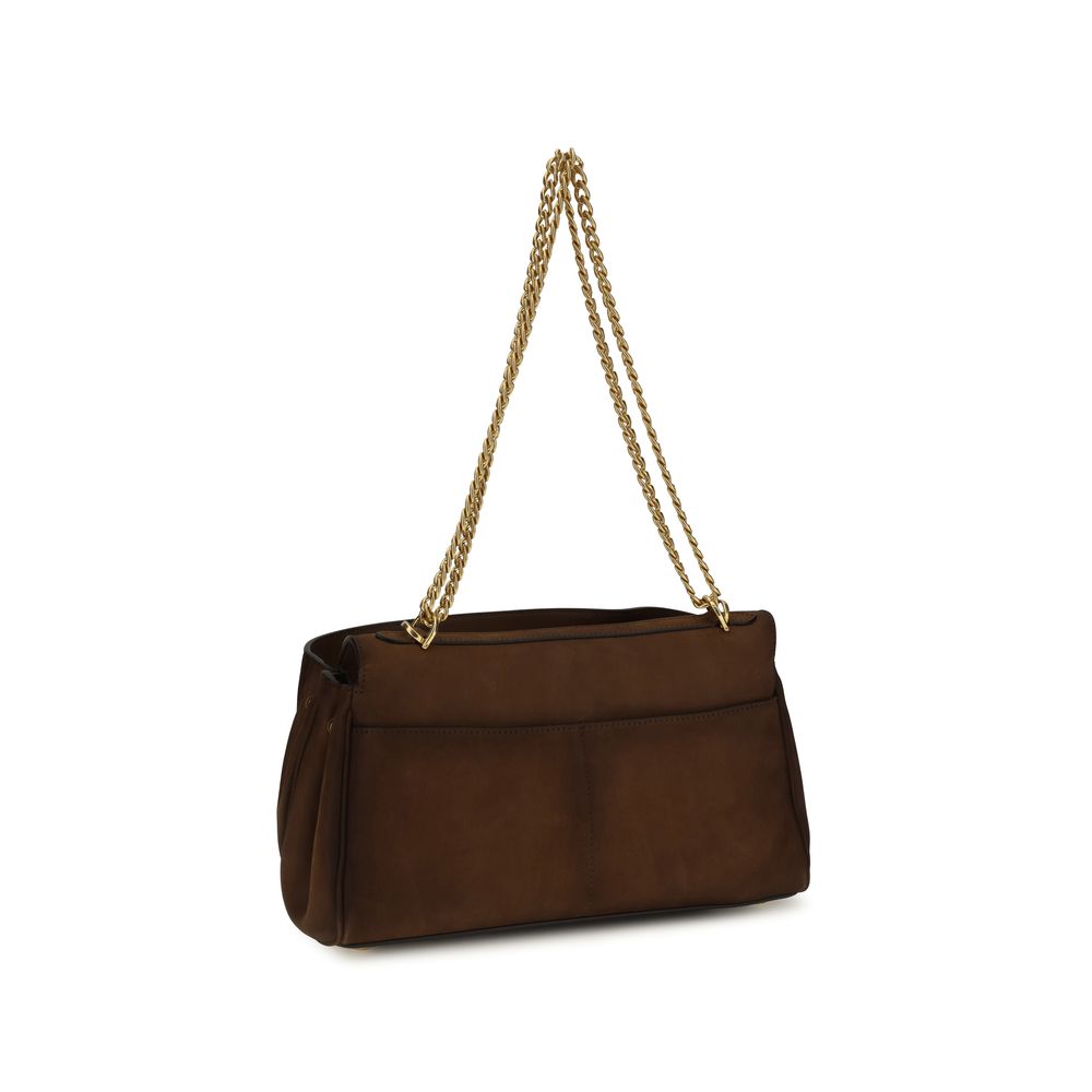 Balenciaga Brown Suede Leather Shoulder Bag