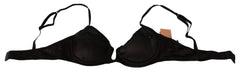 Ermanno Scervino Brown Sequined Balconcino Bra Underwear
