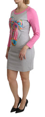 Moschino Gray My Little Pony Top Sweater Dress