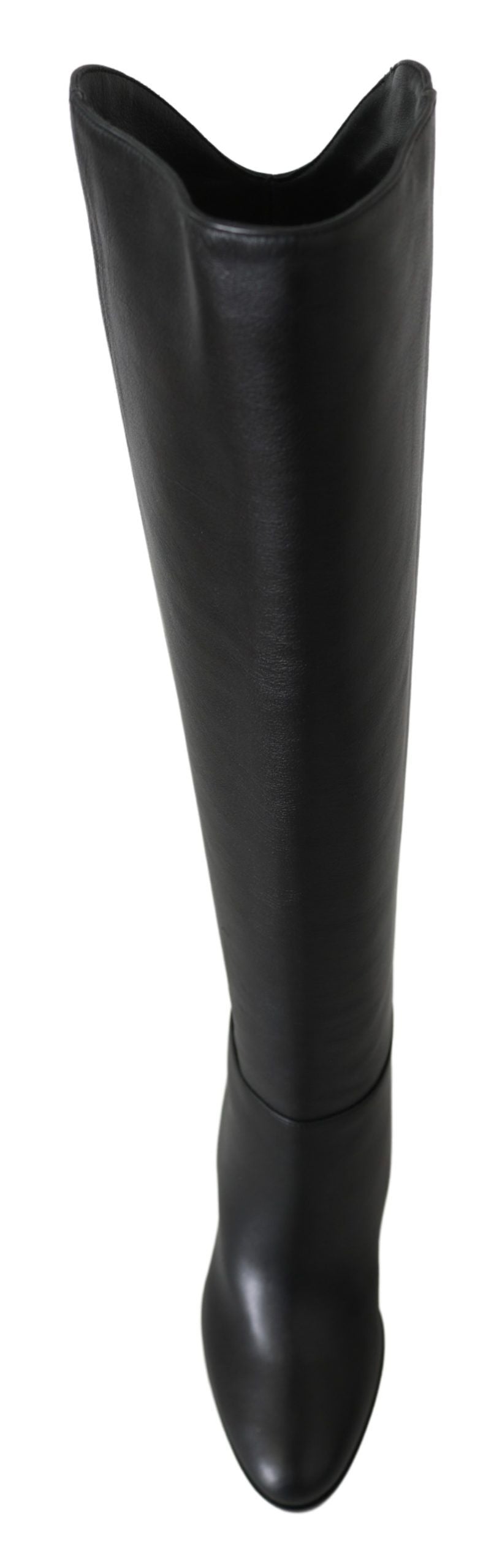 Elegante schwarze Stiefeletten von Jimmy Choo aus Kalbsleder mit Absatz