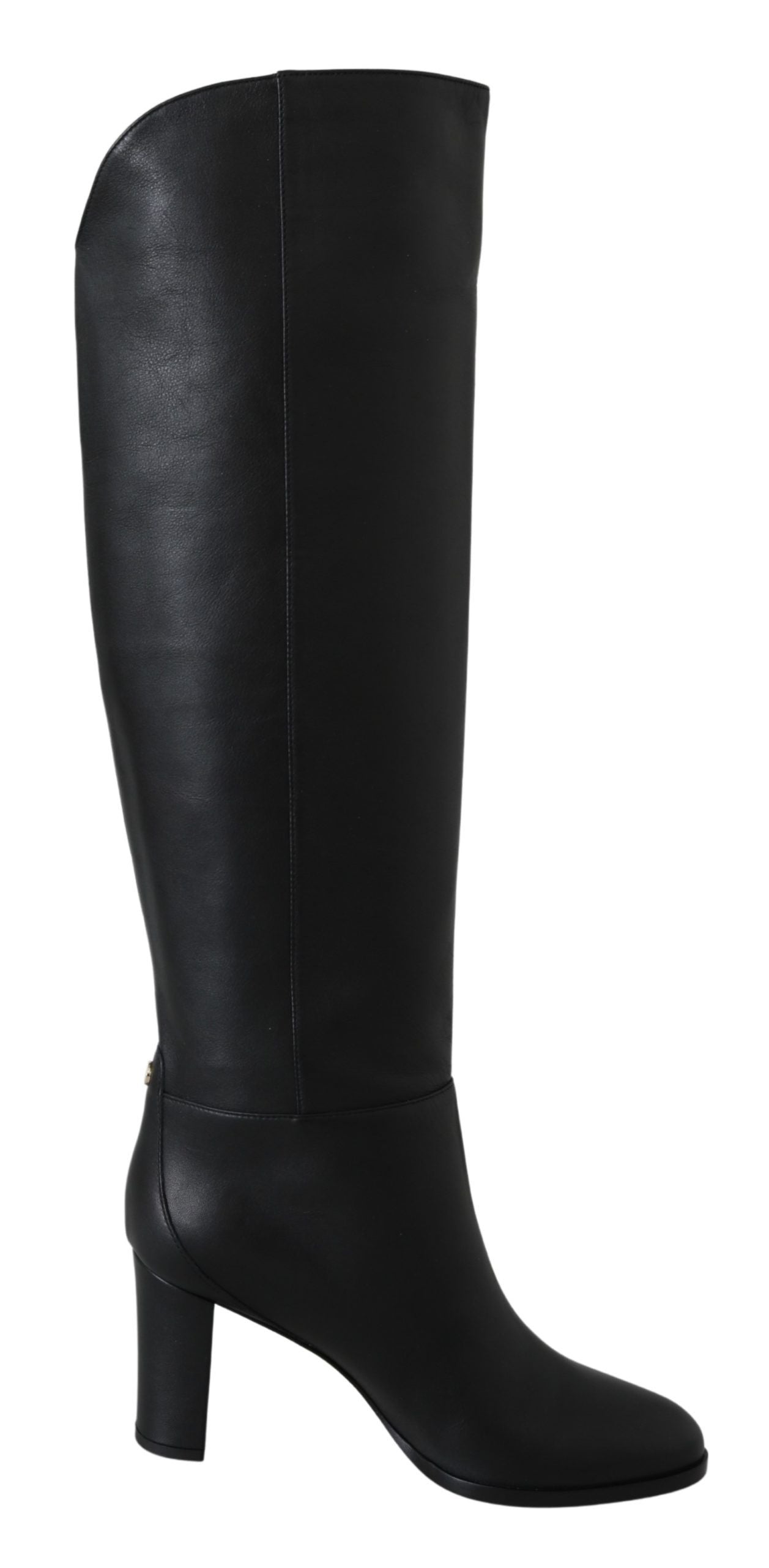 Elegante schwarze Stiefeletten von Jimmy Choo aus Kalbsleder mit Absatz