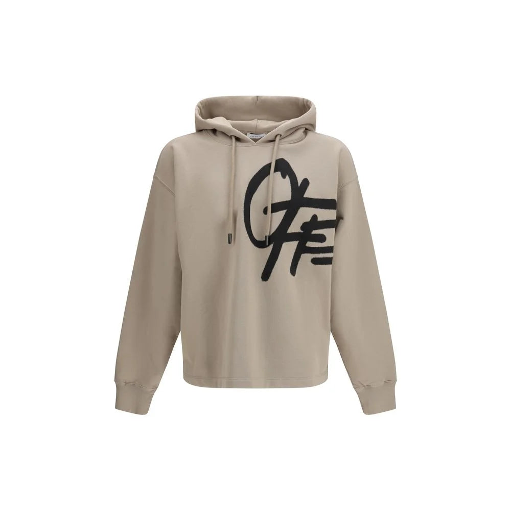 Φούτερ Off-White Μπεζ Βαμβακι