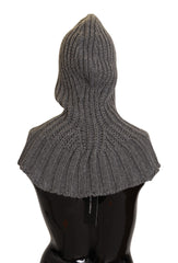 Dolce & Gabbana Gray 100% Cashmere Knitted Wrap One Size Scarf