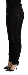 Acht Black Low Waist Skinny Denim Trouser