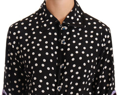 Robe Dolce &amp; Gabbana noire et blanche à sequins et cristaux à motif floral