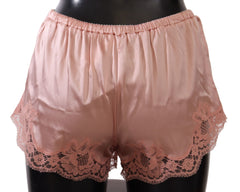 Dolce & Gabbana Pink Floral Lace Lingerie Underwear