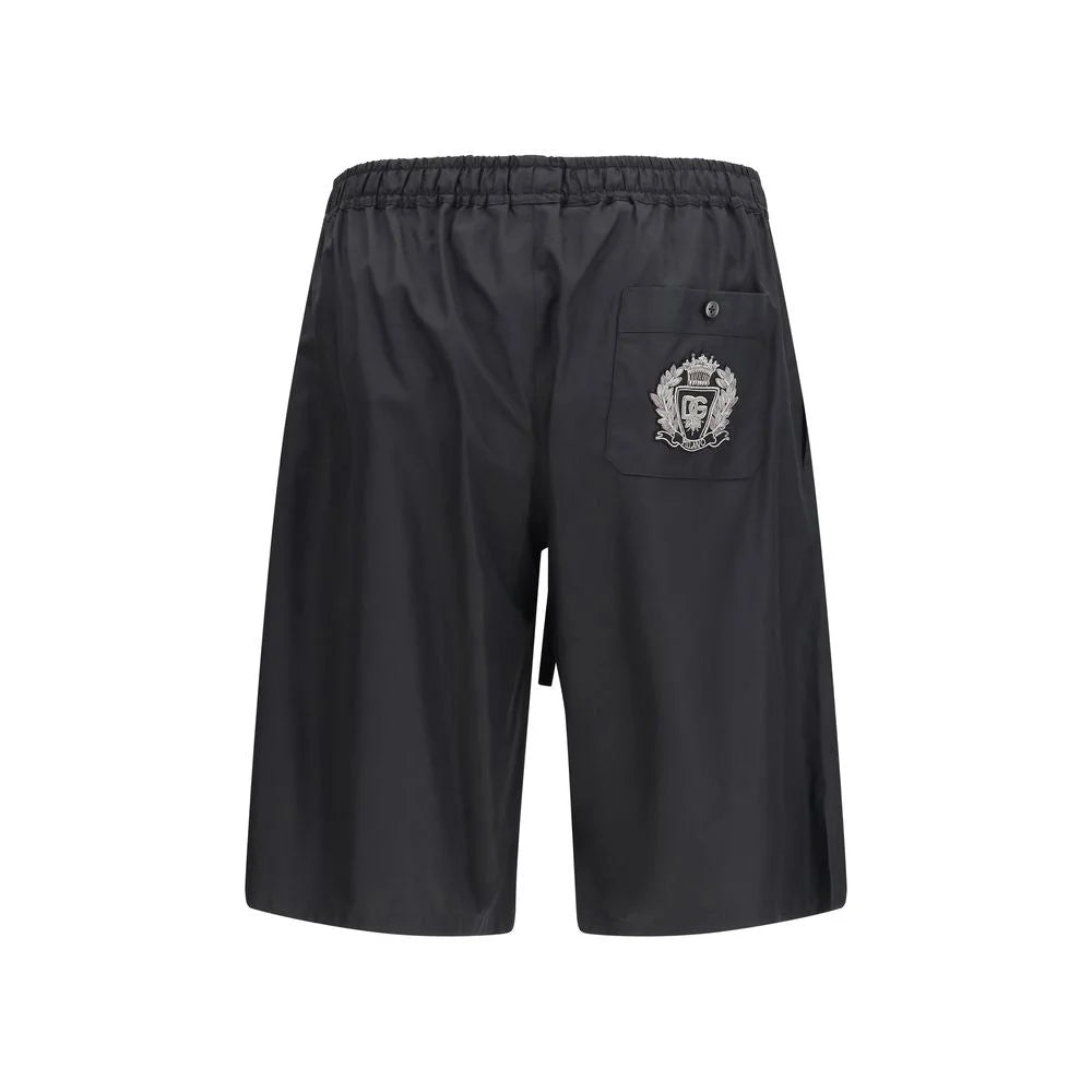 Dolce & Gabbana Black Cotton Shorts - IT46 | S