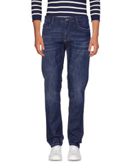 Bikkembergs Dark Blue Cotton Men Jeans