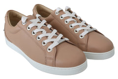 Jimmy Choo Sneaker aus puderrosa Nappa-Leder