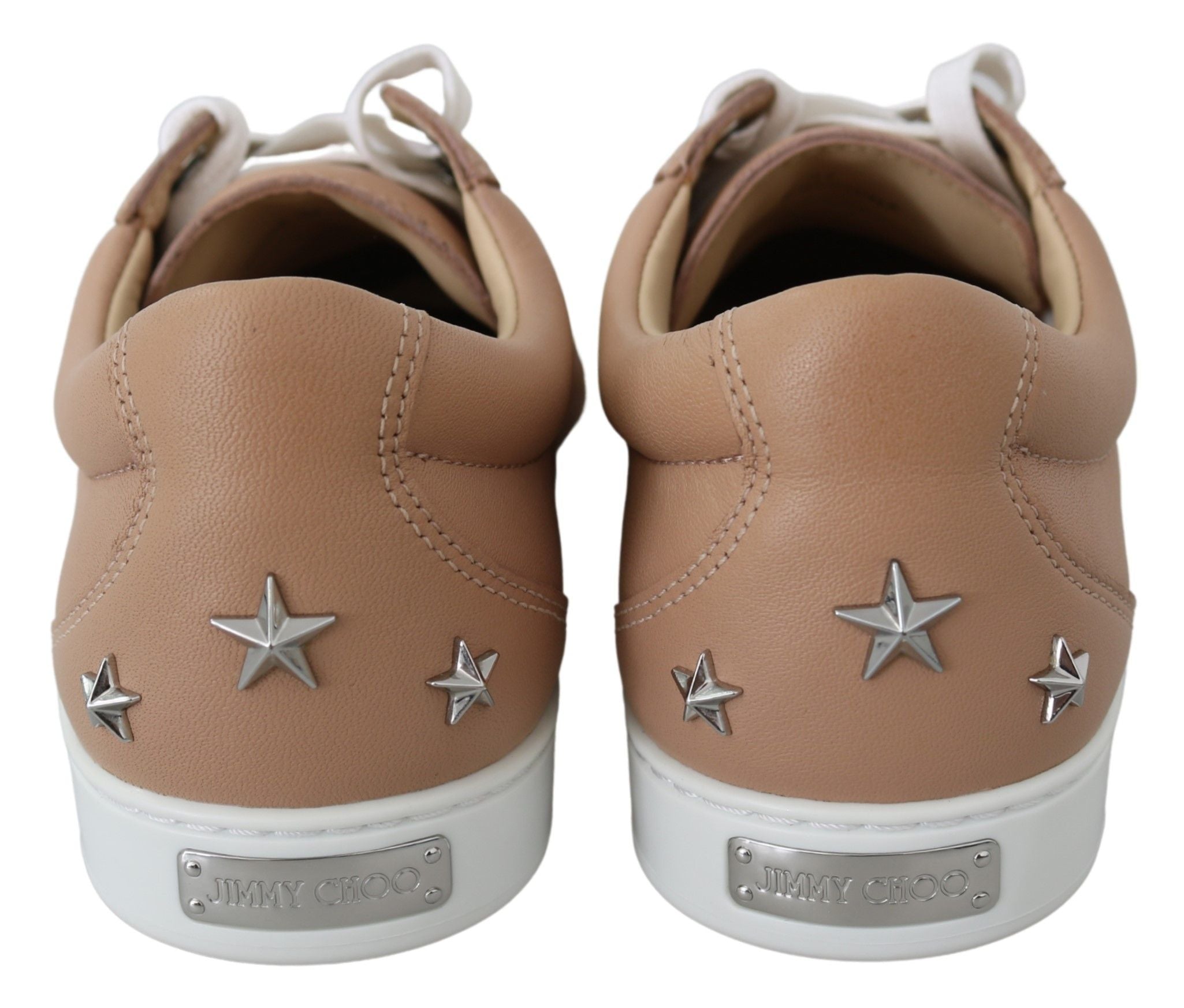 Jimmy Choo Sneaker aus puderrosa Nappa-Leder