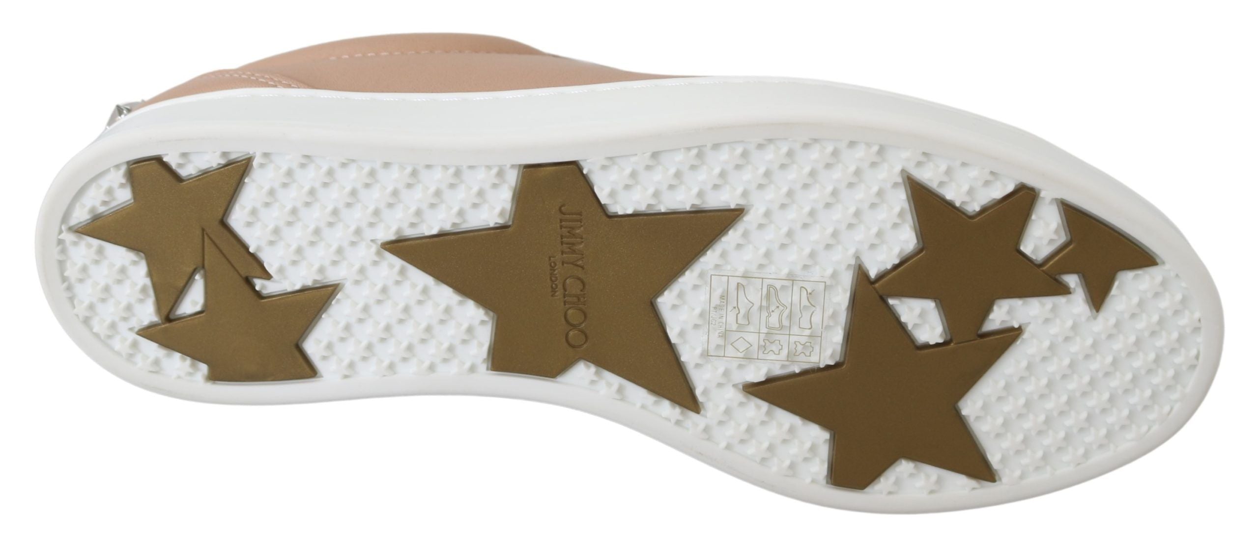 Jimmy Choo Sneaker aus puderrosa Nappa-Leder