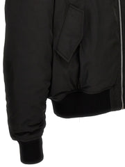 1989 Studio Black Polyester Bomber - XXL
