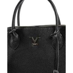 19V69 Italia Black Leather Tote Bag - Shopper Bags