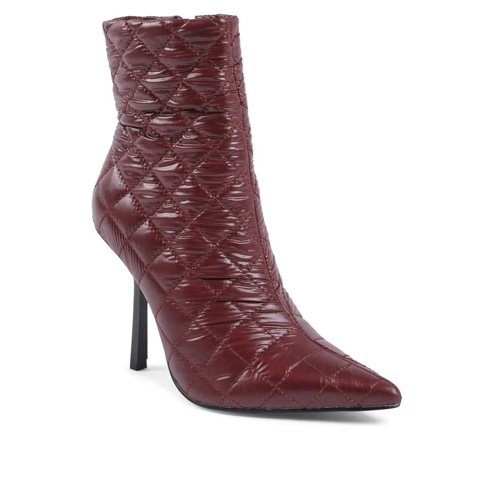 19V69 Italia Bordeaux Fabric Boot - EU40/US10 - Boots