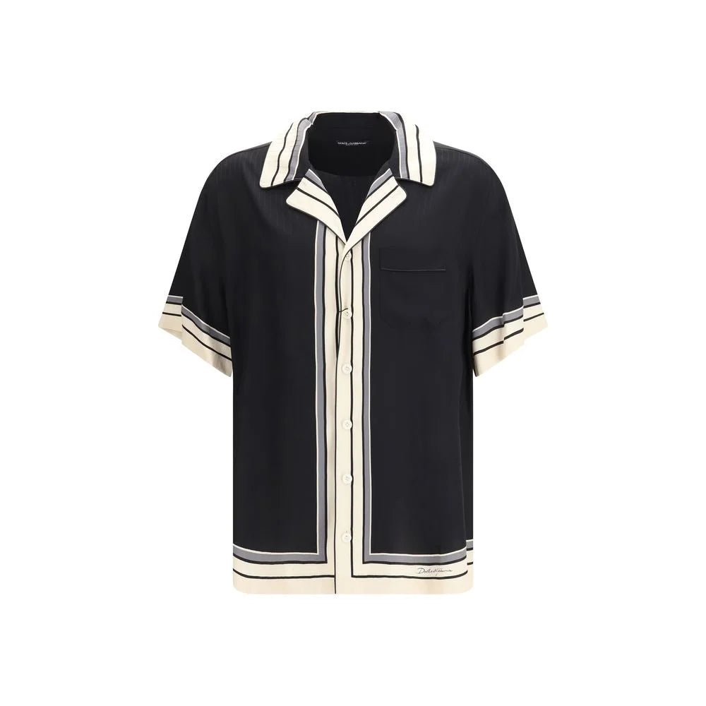 Dolce & Gabbana Multicolor Silk Pattern Shirt