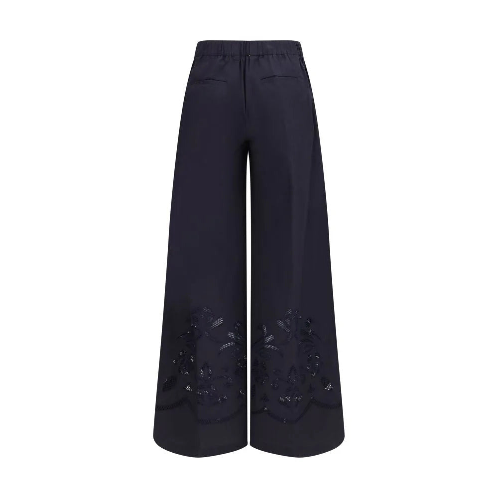 Forte_Forte Blue Cotton Casual Pants - 0/XS