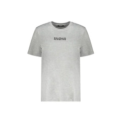 Balmain Gray Cotton T-Shirt