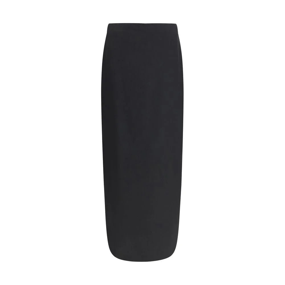 The Row Black Wool Long Skirt - 2