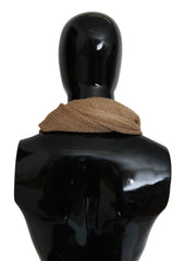 GF Ferre Brown Neck Wrap Winter Shawl Foulard Scarf