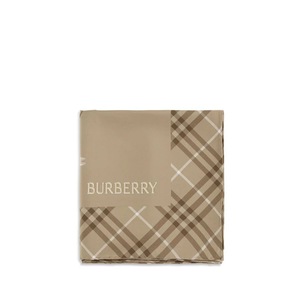 Burberry Beige Silk Scarf