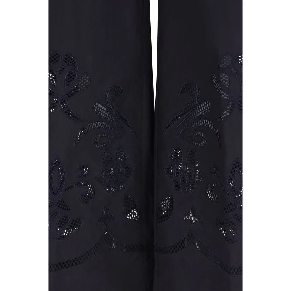 Forte_Forte Blue Cotton Casual Pants - 0/XS