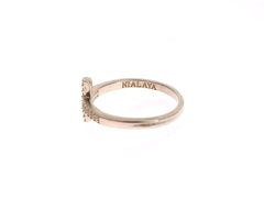 Nialaya Silver CZ Cross 925 Ring