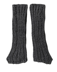 Dolce & Gabbana Gray Acrylic Knitted Fingerless Arm Warmer Gloves - 7|S