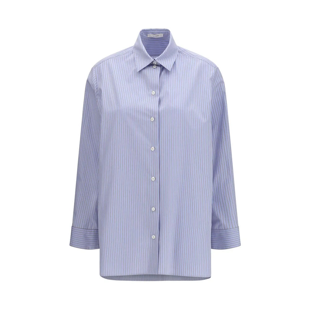 The Row Blue Cotton Pattern Shirt - 2