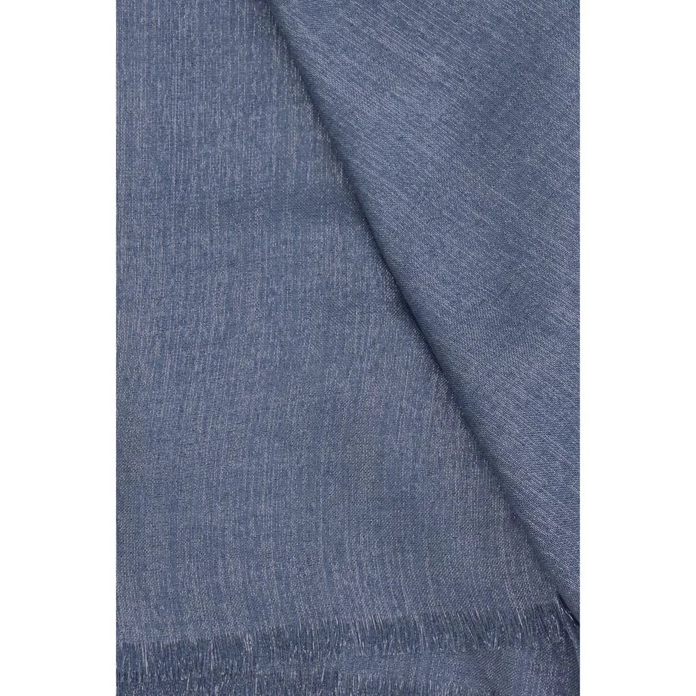 Brunello Cucinelli Blue Cashmere Scarf