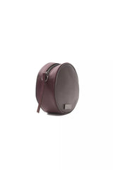 Sac bandoulière ovale petit modèle Pompei Donatella Chic bordeaux
