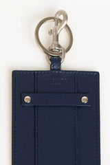 Trussardi Blue Leather Men's Badge Holder