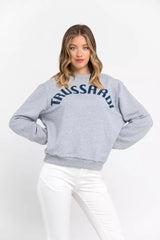 Sweat-shirt Trussardi gris en coton pour femme
