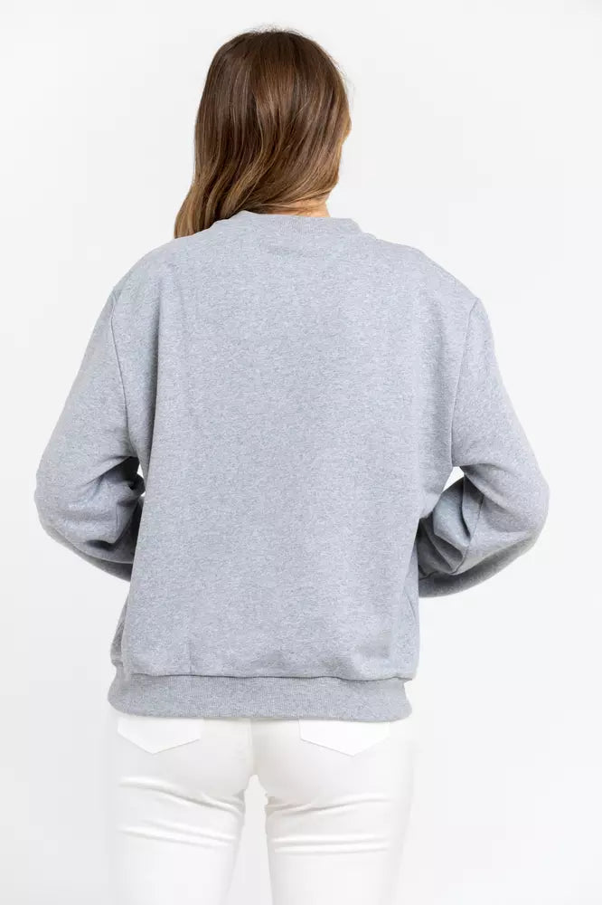 Sweat-shirt Trussardi gris en coton pour femme