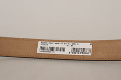 Dolce &amp; Gabbana Gürtel aus schwarzem Kalbsleder mit Logogravur und Metallschnalle